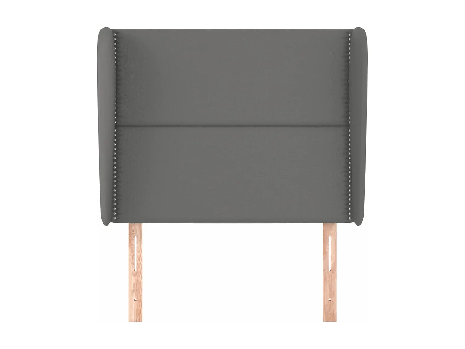 Tête de lit avec oreilles Gris 93x23x118/128 cm Similicuir