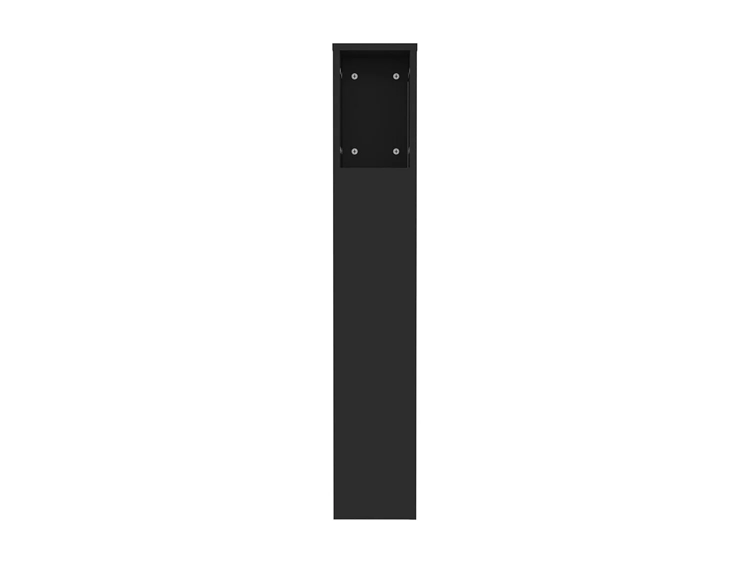 Armoire de tête de lit Noir 120x18,5x104,5 cm