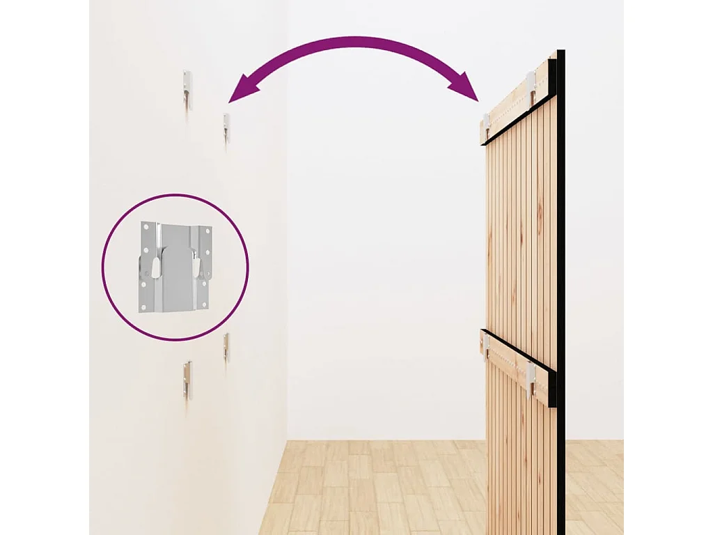 Tête de lit murale Noir 95,5x3x110 cm Bois massif de pin