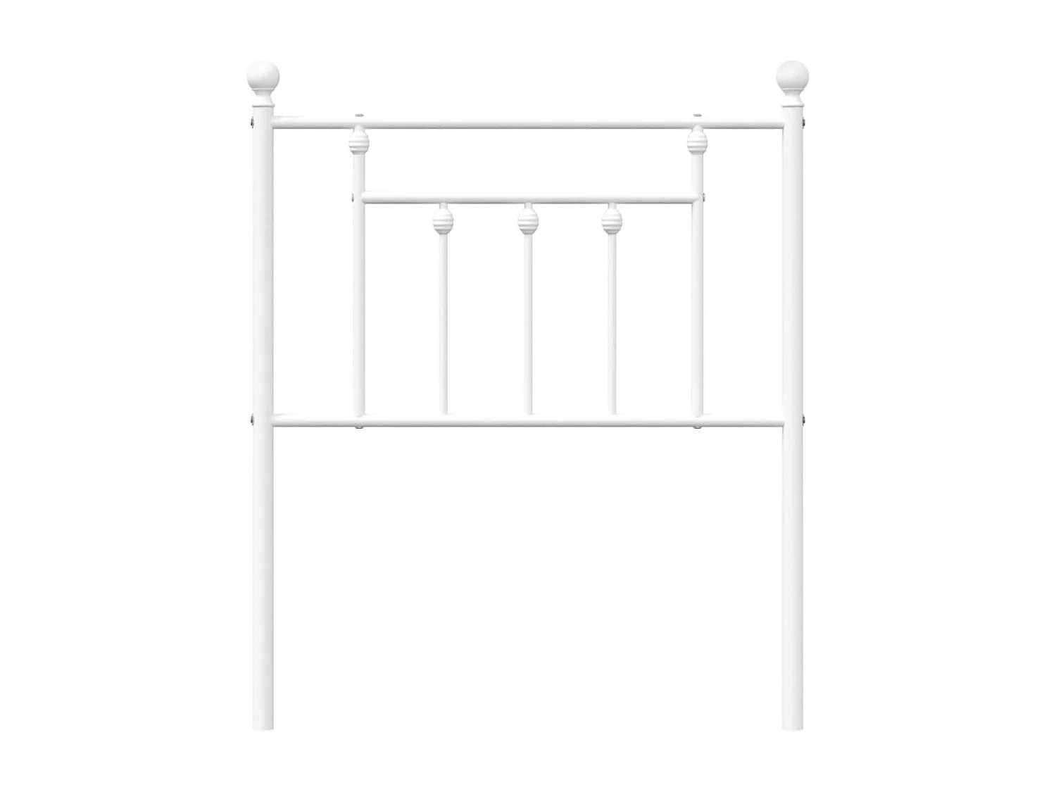 Cabecero de metal blanco 75 cm