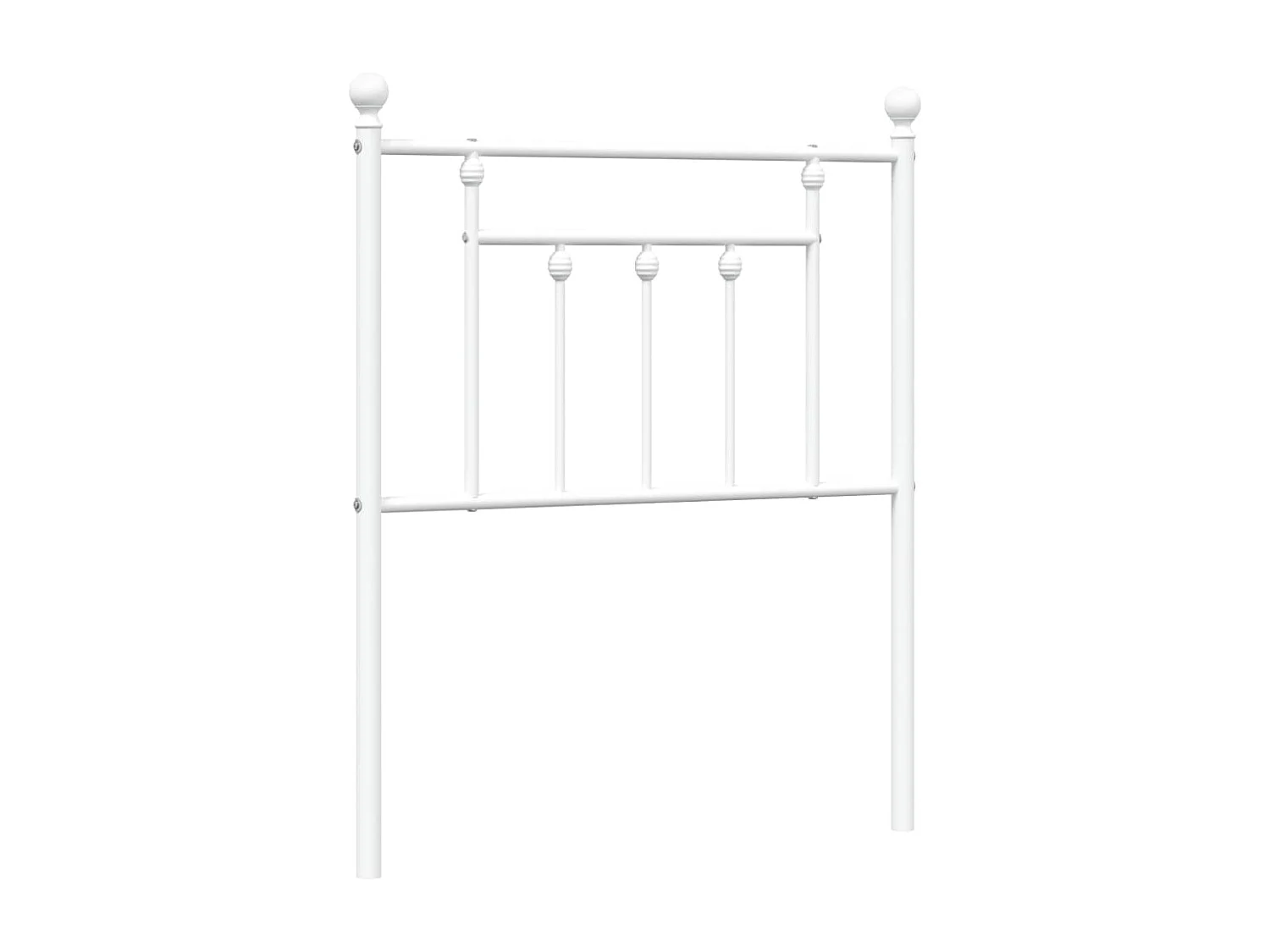 Tête de lit métal blanc 75 cm