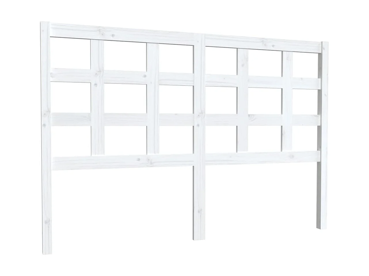 Tête de lit Blanc 145,5x4x100 cm Bois massif de pin