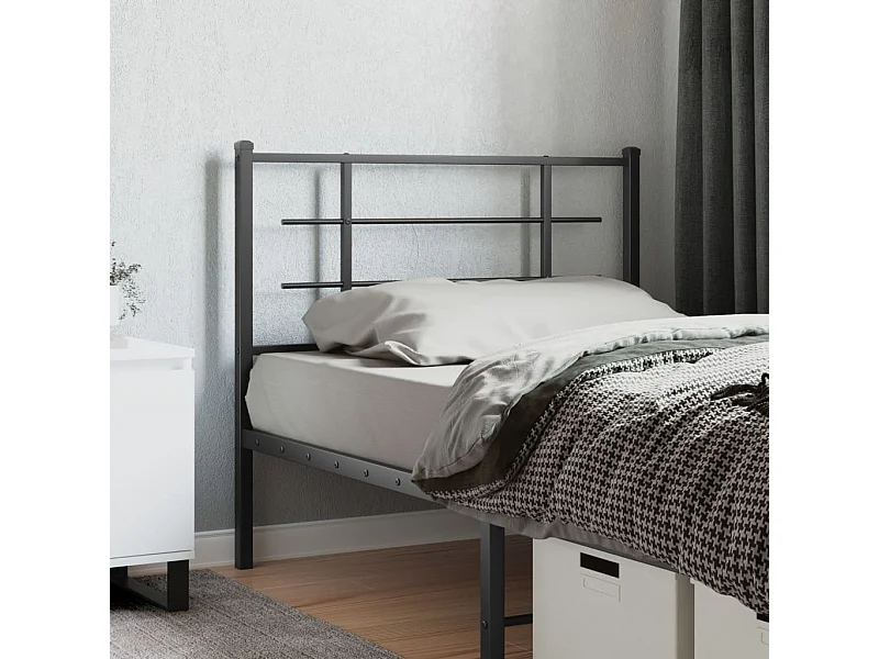 Cabecero de metal negro 107 cm