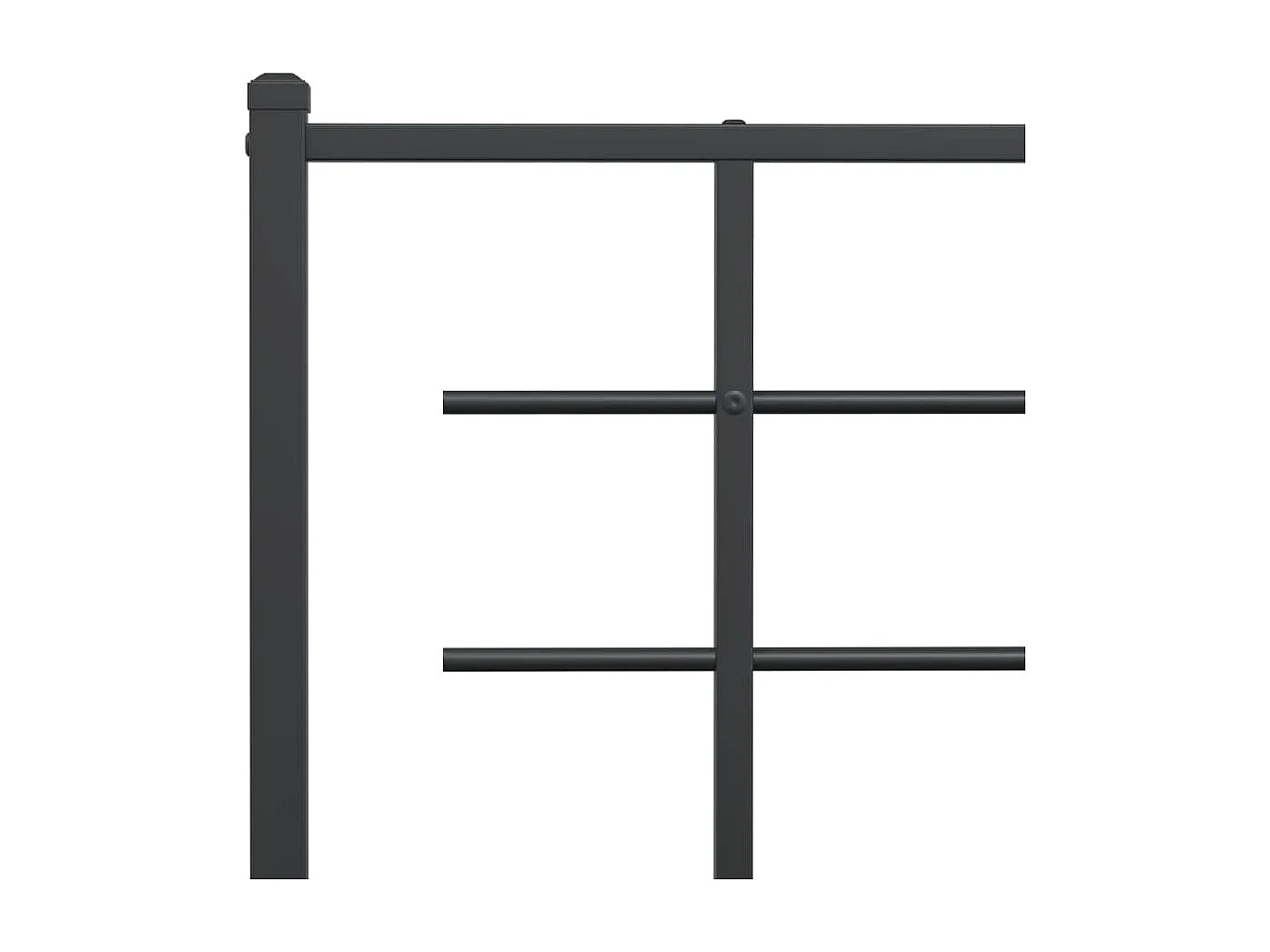 Tête de lit métal noir 107 cm