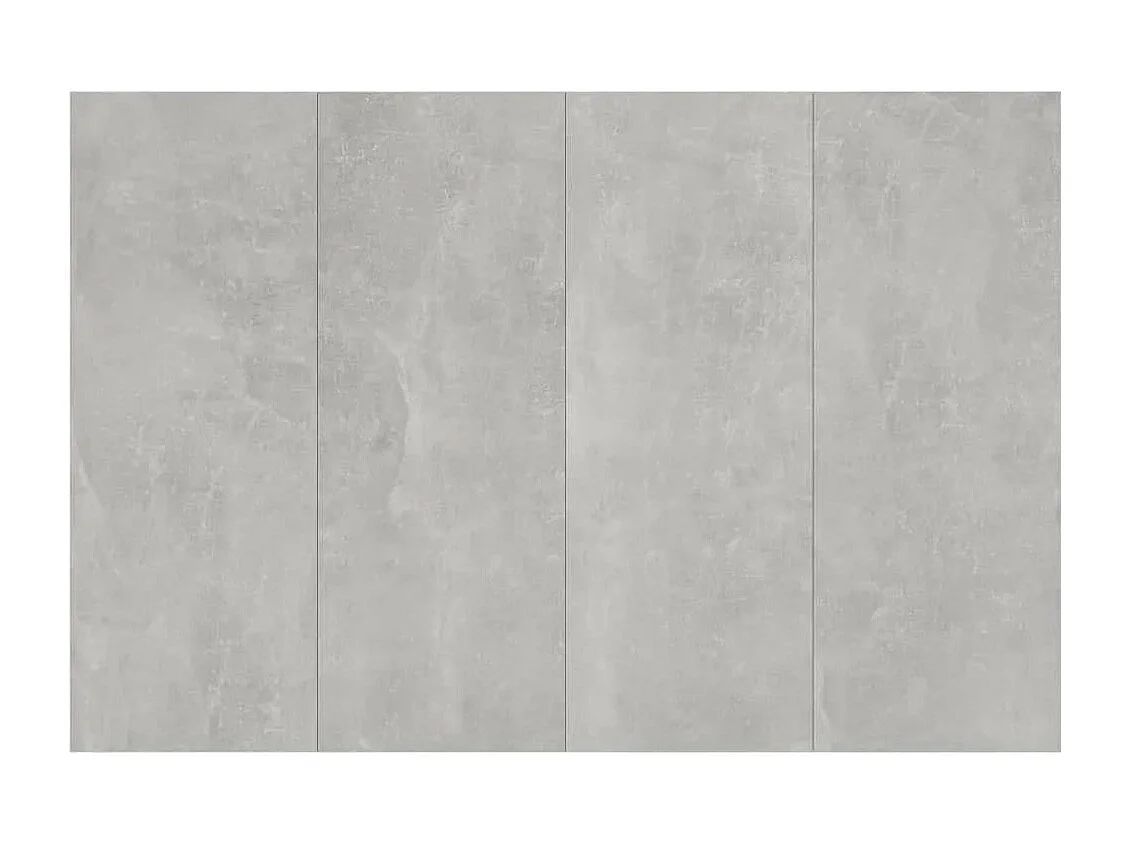 Tête de lit avec armoires Gris béton Bois d'ingénierie