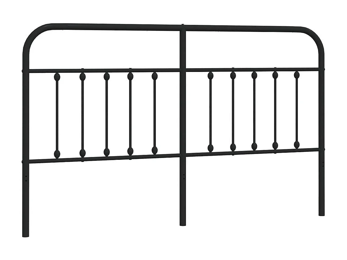 Tête de lit métal noir 160 cm