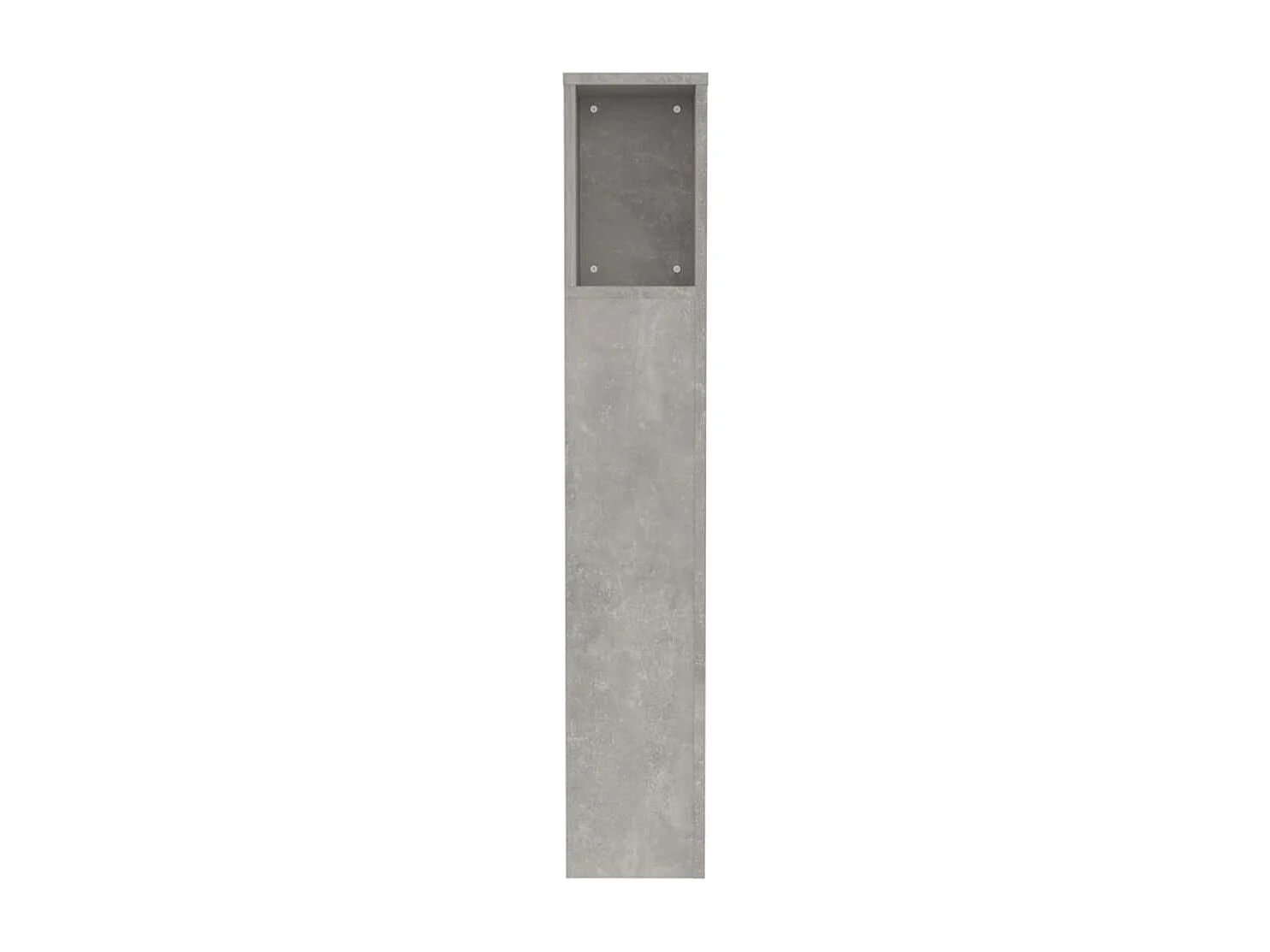Armoire de tête de lit Gris béton 100x18,5x104,5 cm