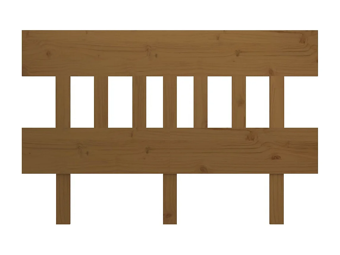 Cabeceira de cama 138,5x3x81 cm pinho maciço castanho mel