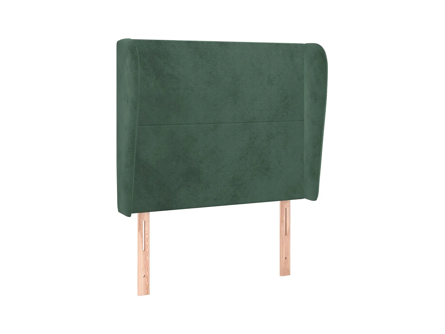 Tête de lit avec oreilles Vert foncé 83x23x118/128 cm Velours