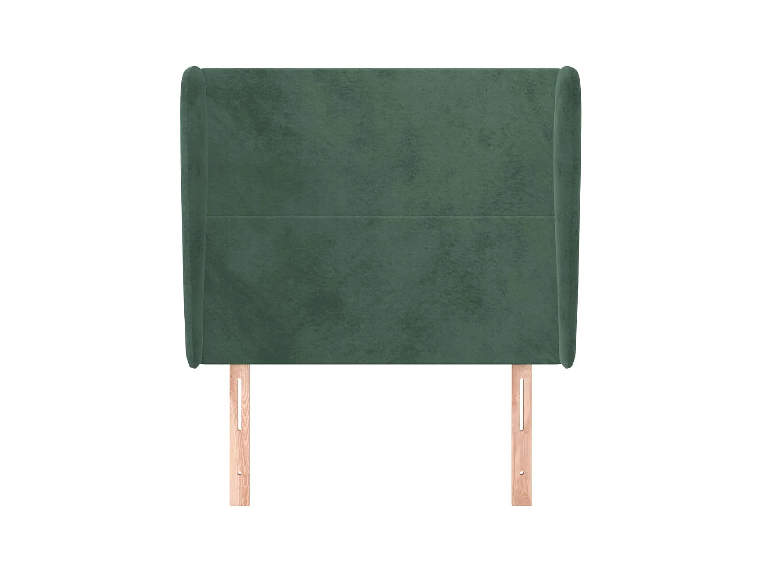 Tête de lit avec oreilles Vert foncé 83x23x118/128 cm Velours