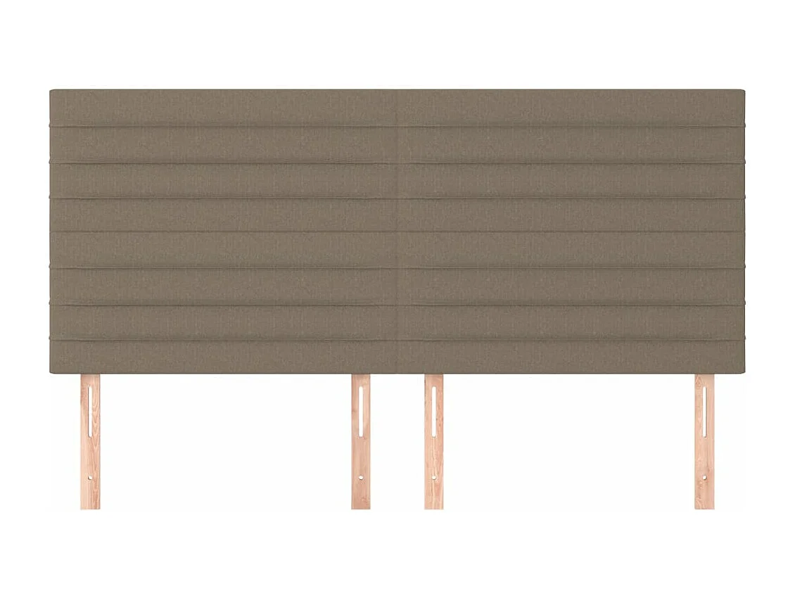 Tête de lit 4 pièces Taupe 100x5x78/88 cm Tissu
