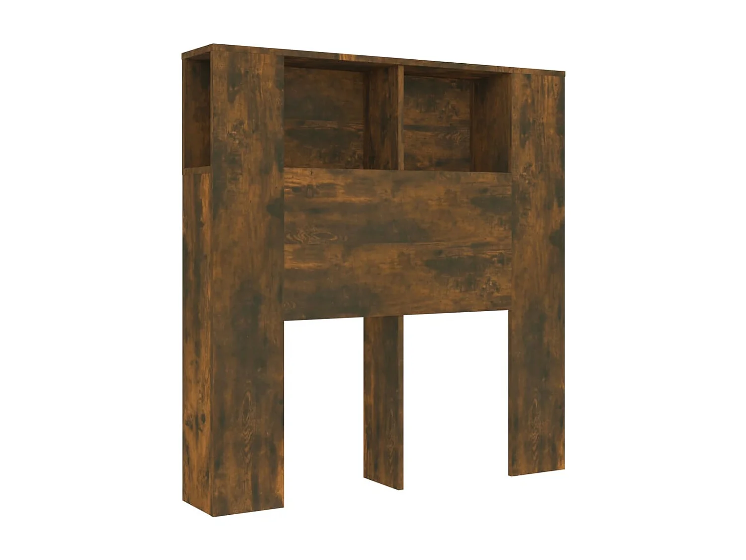 Mueble cabecero roble ahumado 100x18,5x104,5 cm