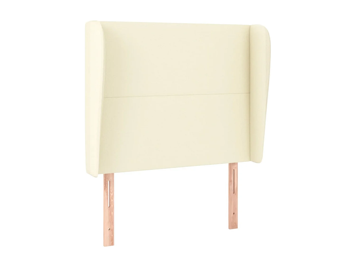 Tête de lit avec oreilles Crème 103x23x118/128 cm Similicuir