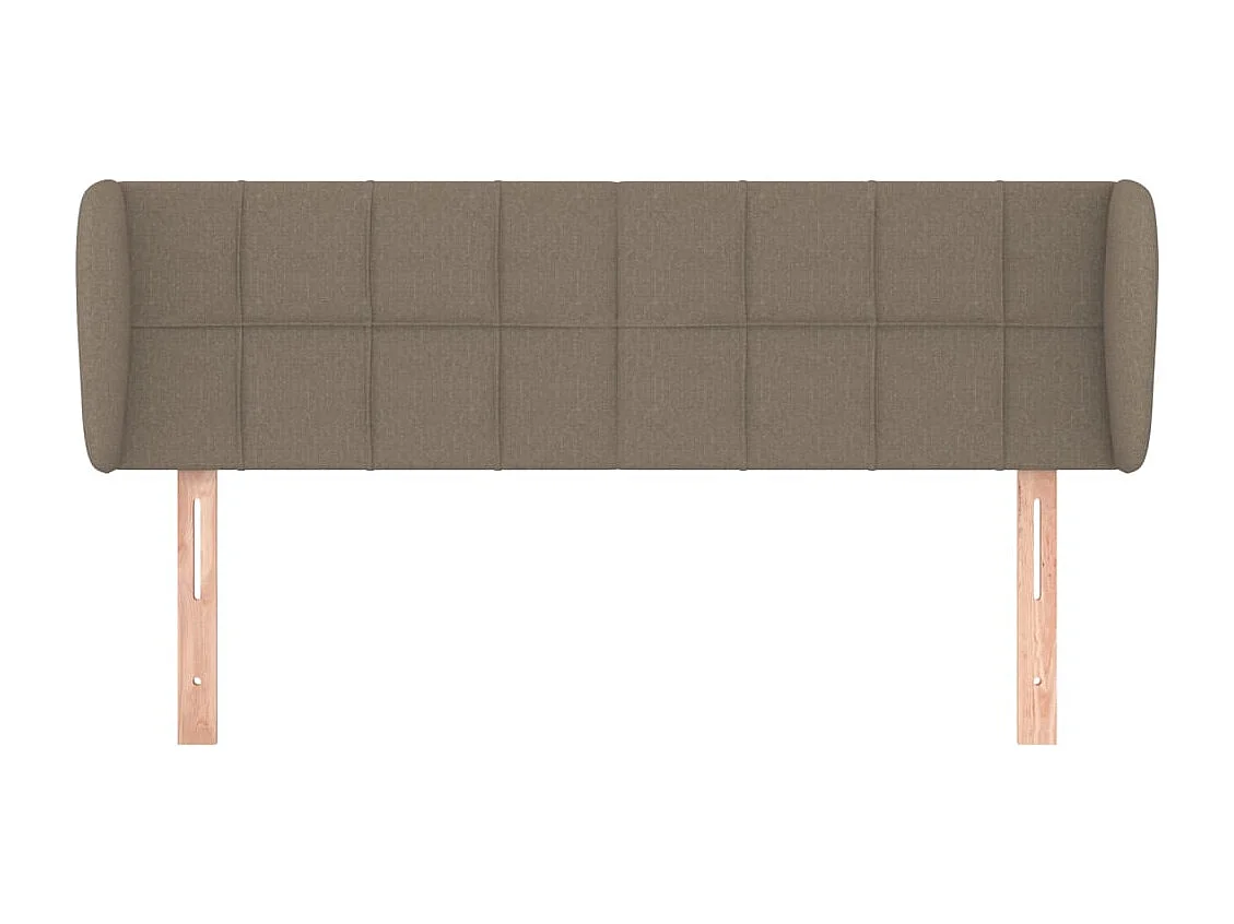 Tête de lit avec oreilles Taupe 147x23x78/88 cm Tissu
