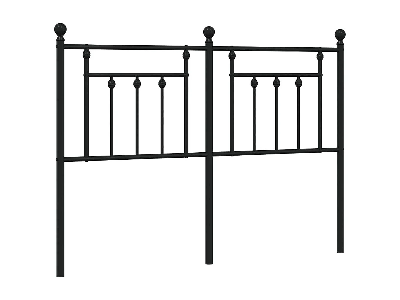 Tête de lit métal noir 150 cm