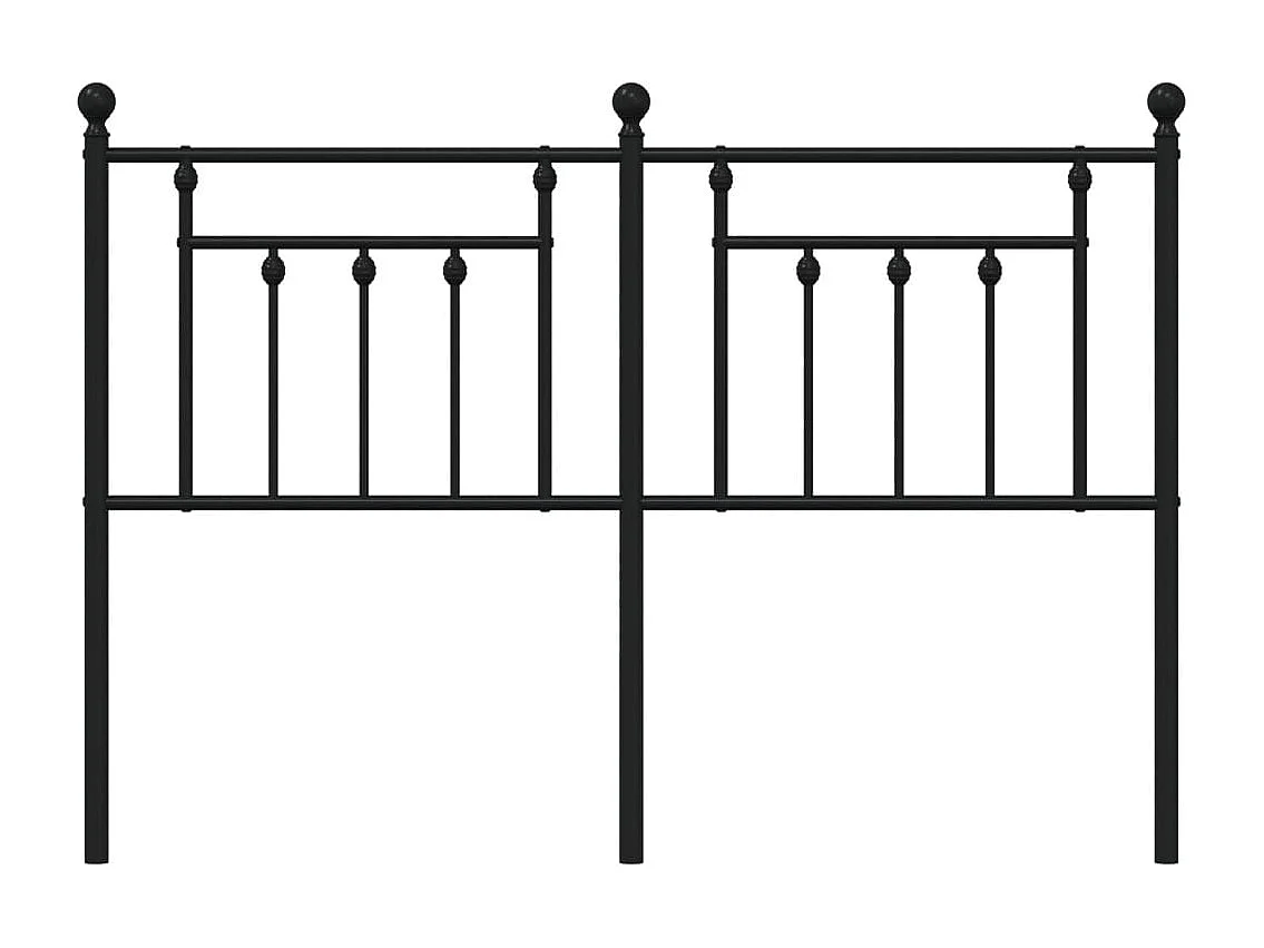 Tête de lit métal noir 150 cm