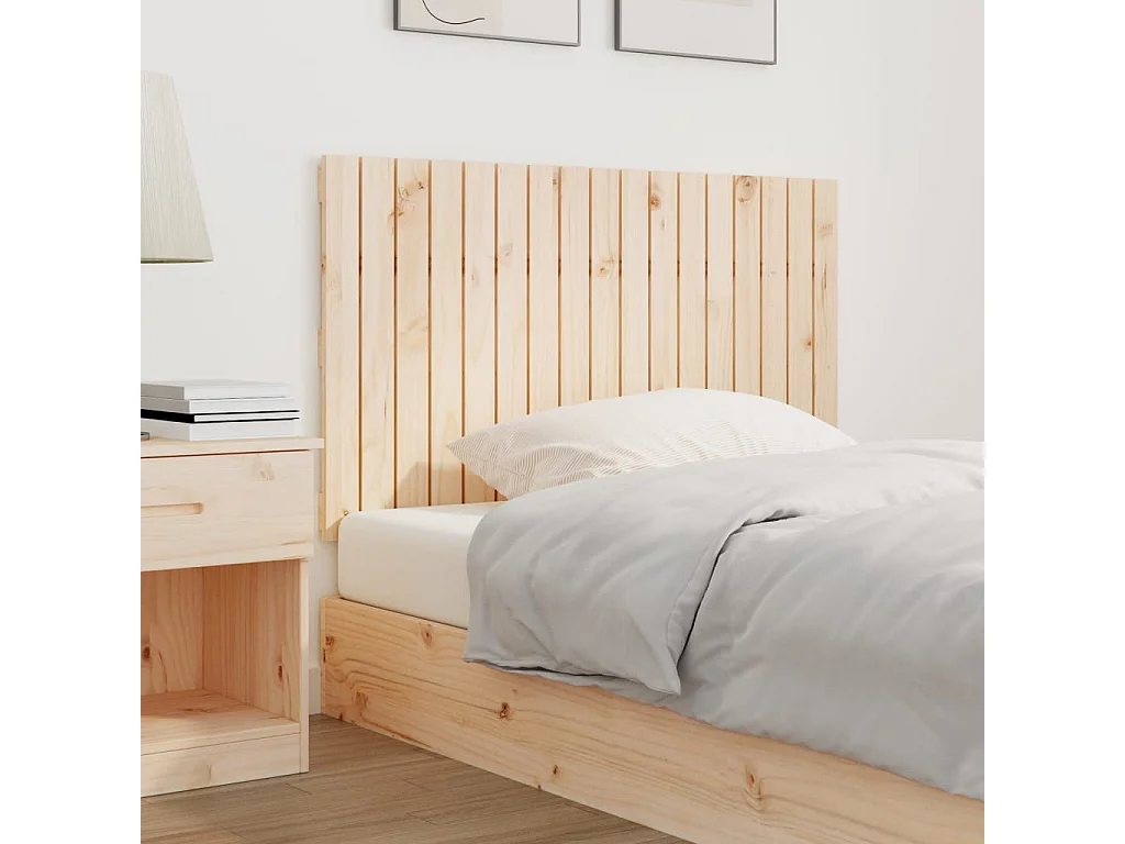 Tête de lit murale 108x3x60 cm Bois massif de pin