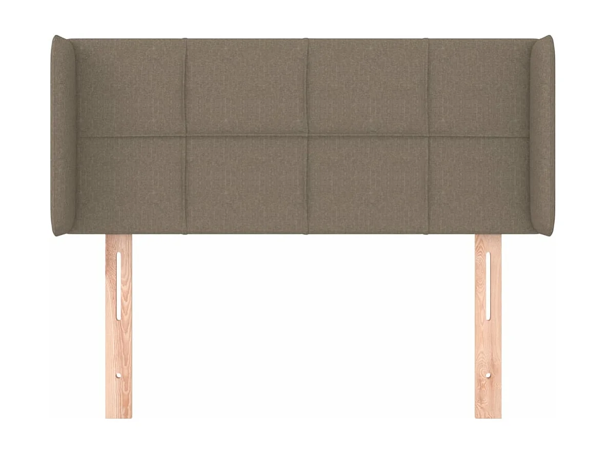 Tête de lit avec oreilles Taupe 83x16x78/88 cm Tissu