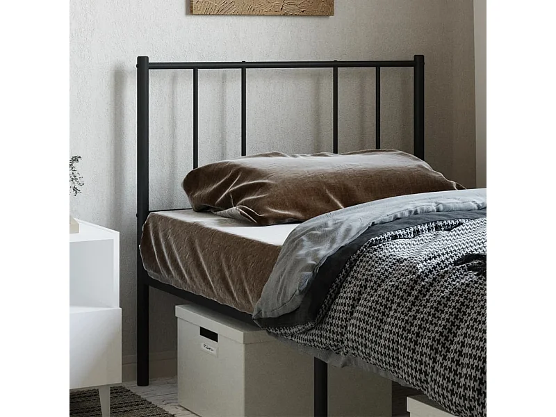 Tête de lit métal noir 107 cm