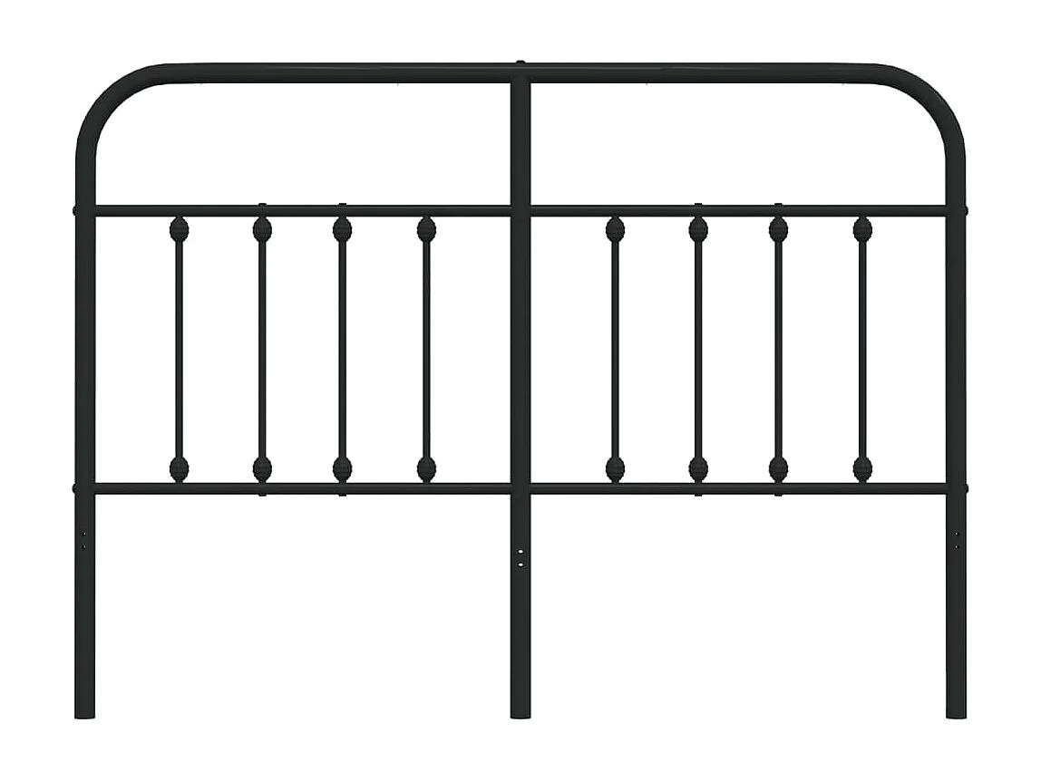Tête de lit métal noir 135 cm