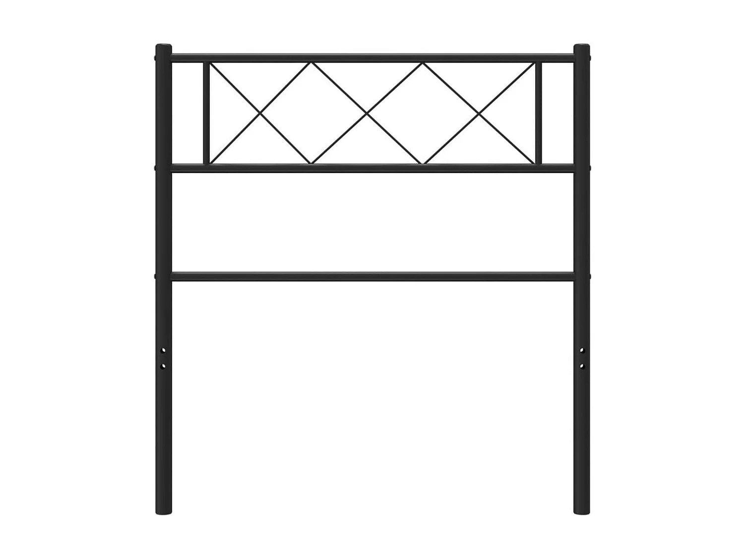 Cabeceira de cama 80x90 cm metal preto