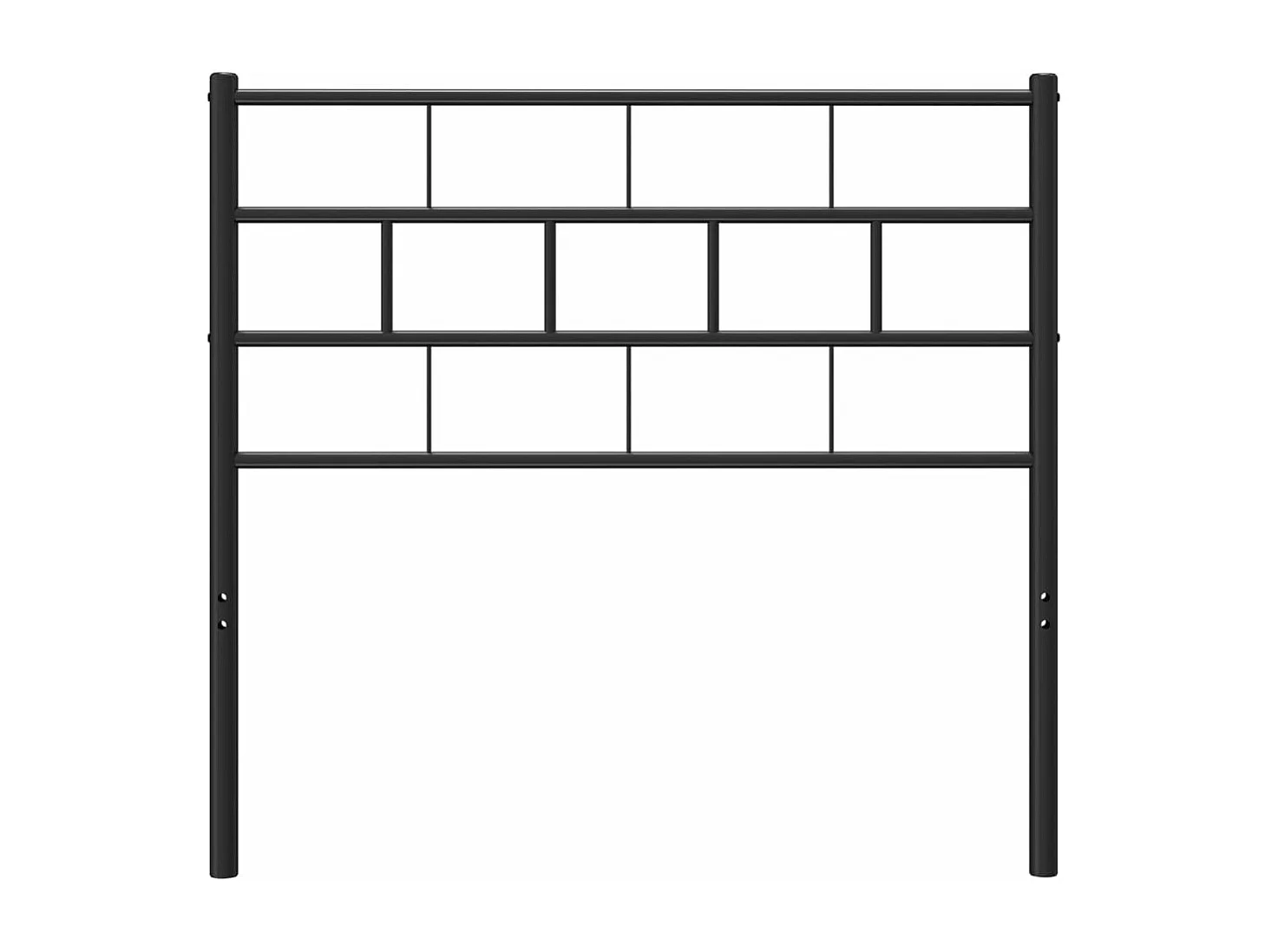 Cabeceira de cama 80 cm metal preto