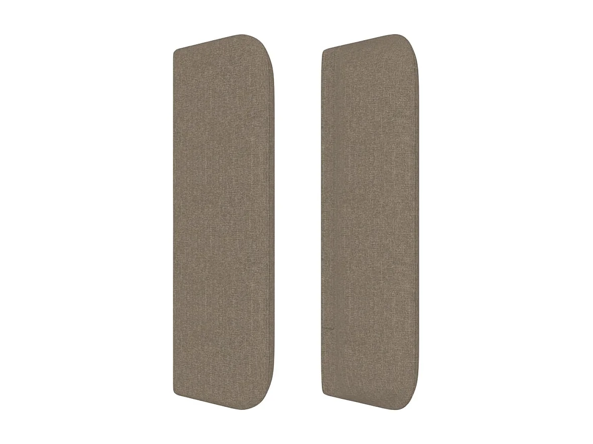 Tête de lit avec oreilles Taupe 93x16x78/88 cm Tissu