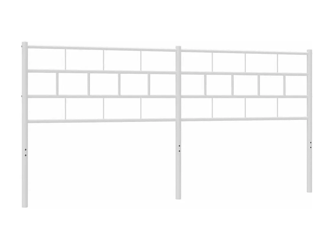 Cabeceira de cama 200 cm metal branco
