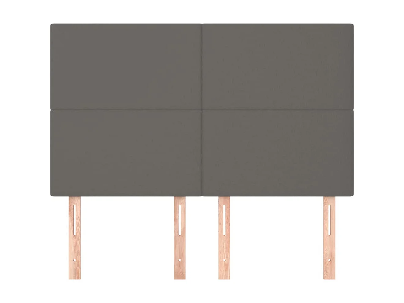 Tête de lit 4 pièces Gris 72x5x78/88 cm Similicuir