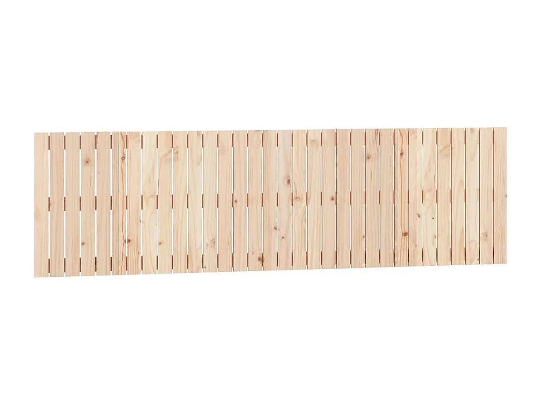 Tête de lit murale 204x3x60 cm Bois massif de pin