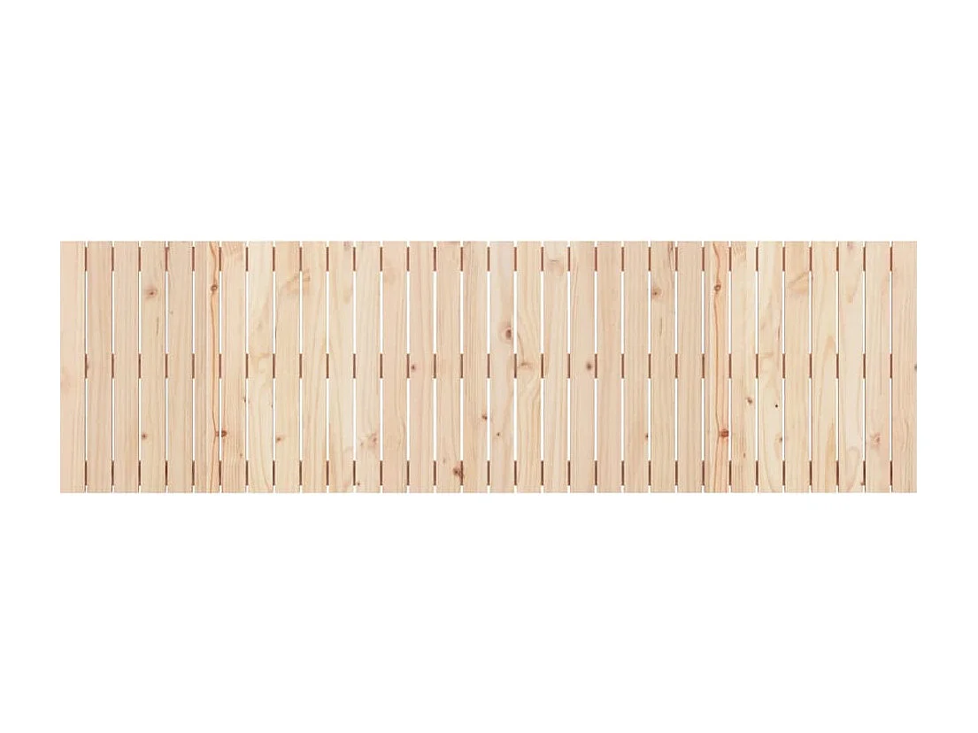 Tête de lit murale 204x3x60 cm Bois massif de pin
