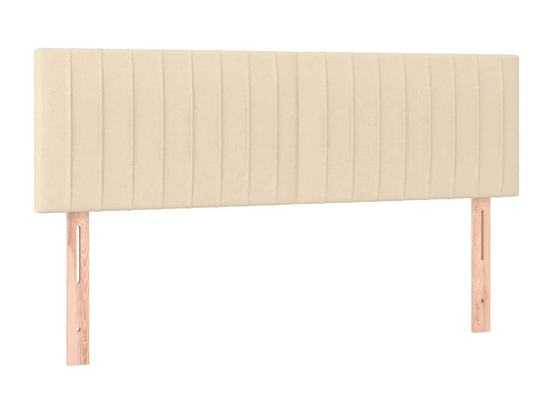 Tête de lit 2 pièces Crème 72x5x78/88 cm Tissu