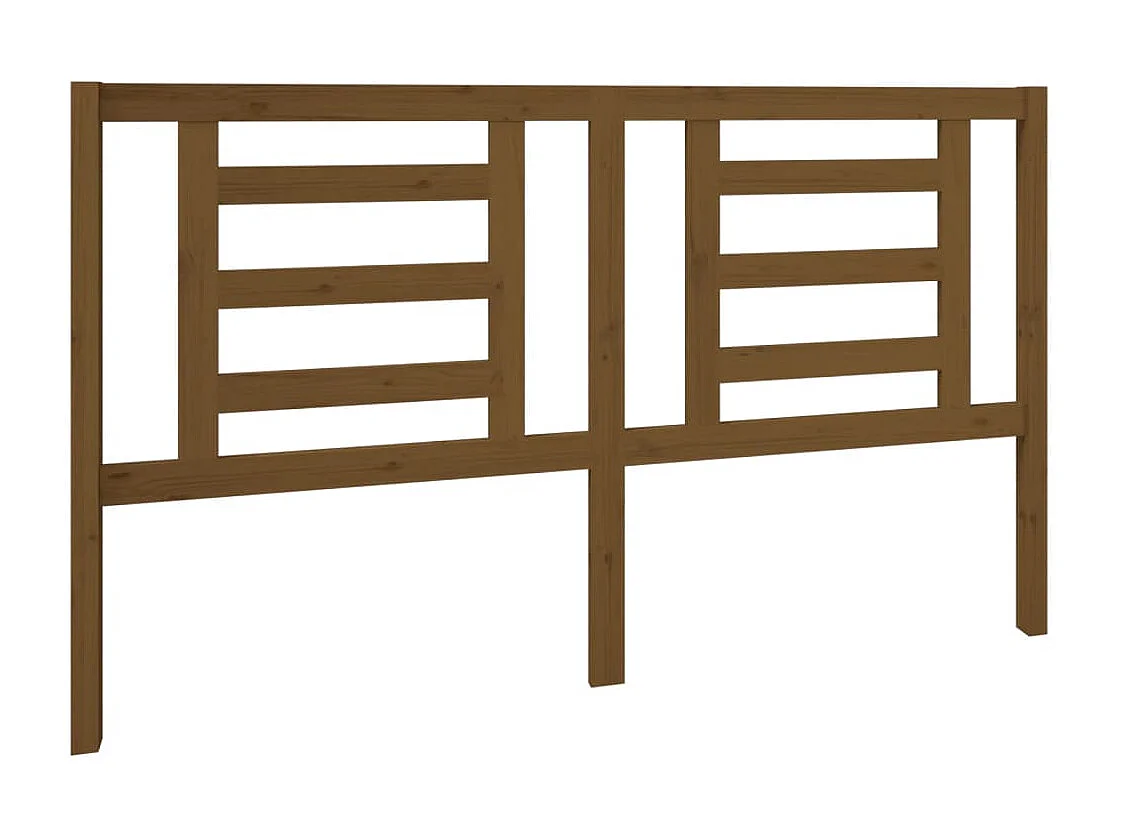 Tête de lit Marron miel 166x4x100 cm Bois de pin massif