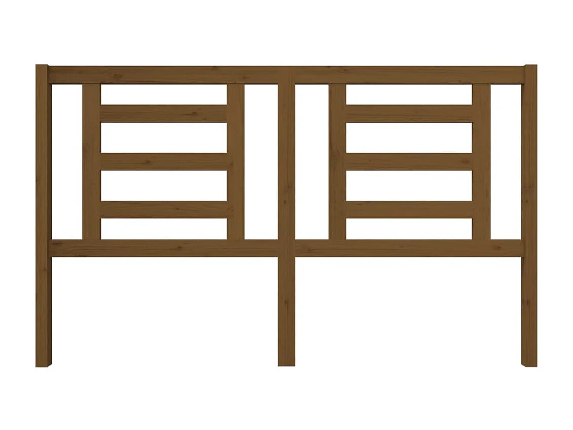 Tête de lit Marron miel 166x4x100 cm Bois de pin massif