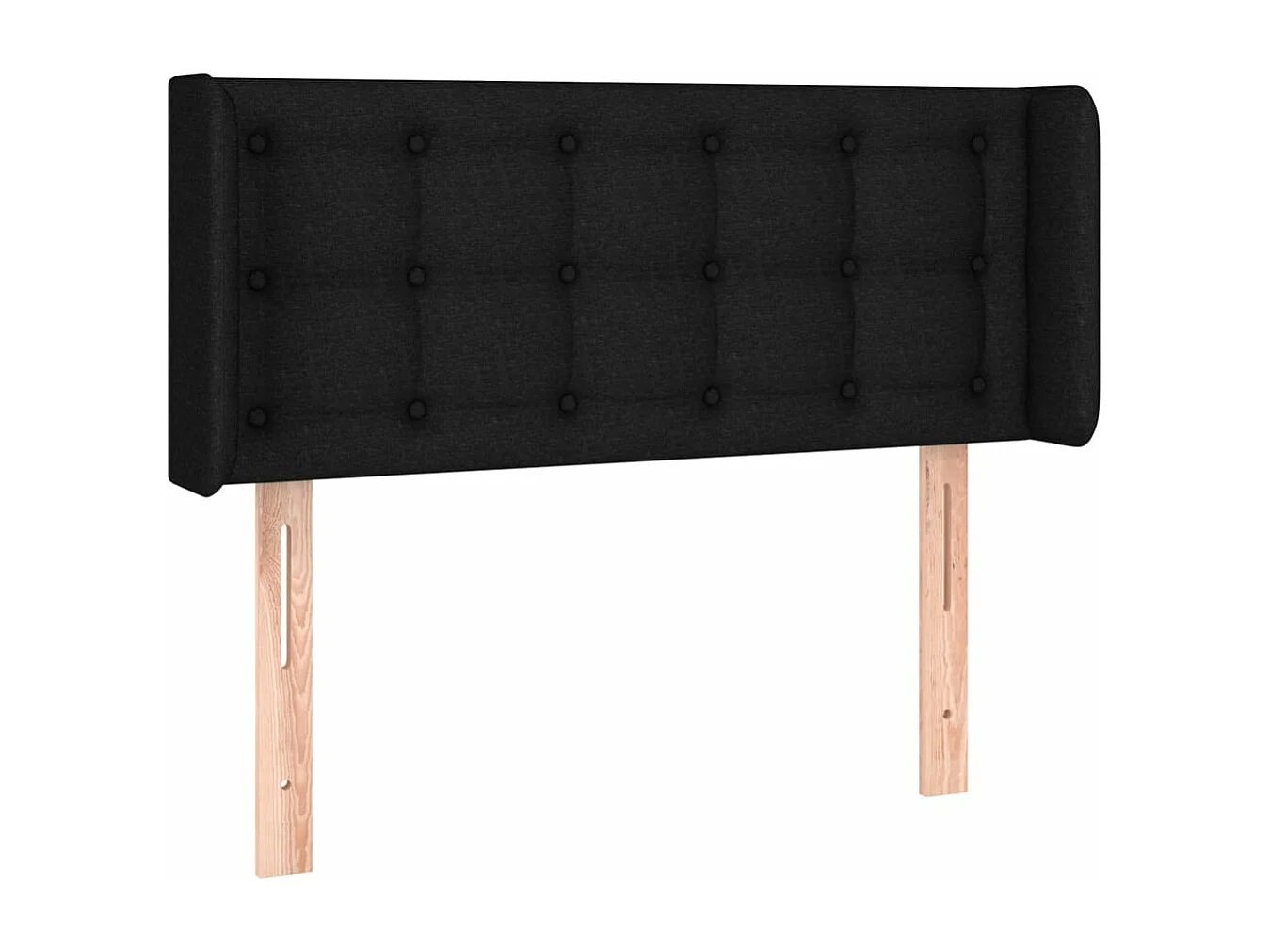 Tête de lit à LED Noir 103x16x78/88 cm Tissu