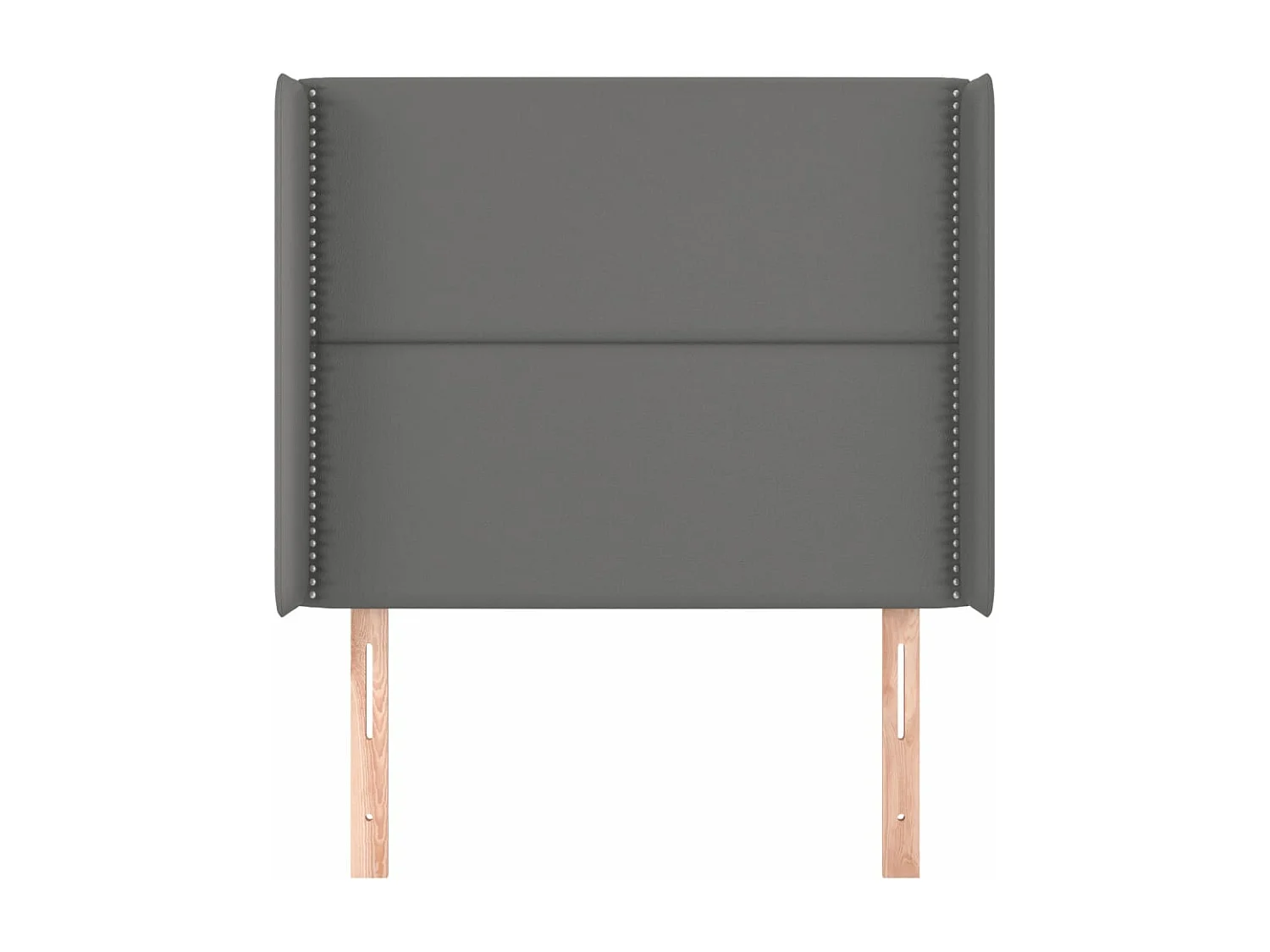 Tête de lit avec oreilles Gris 103x16x118/128 cm Similicuir