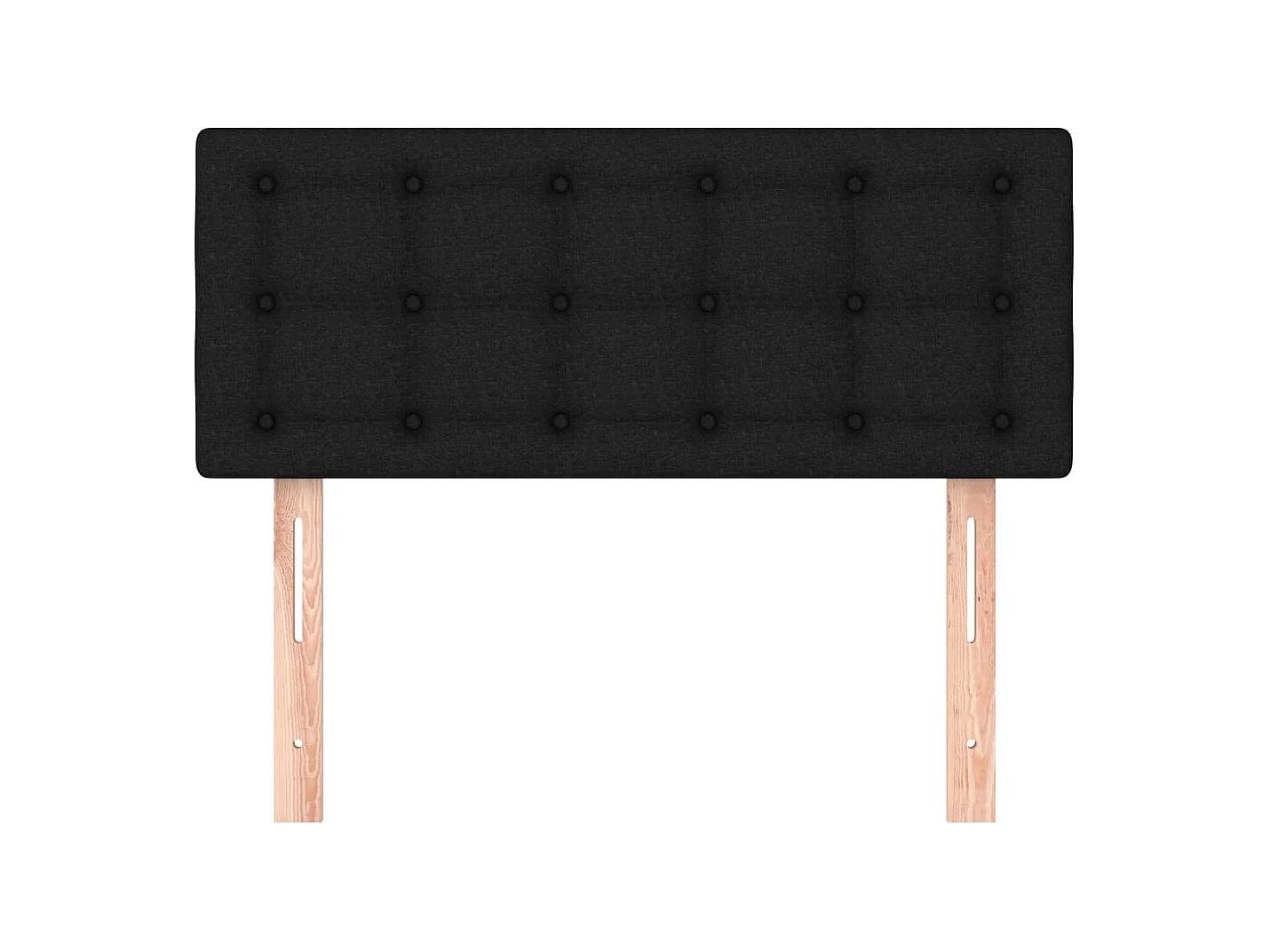 Tête de lit Noir 80x5x78/88 cm Tissu