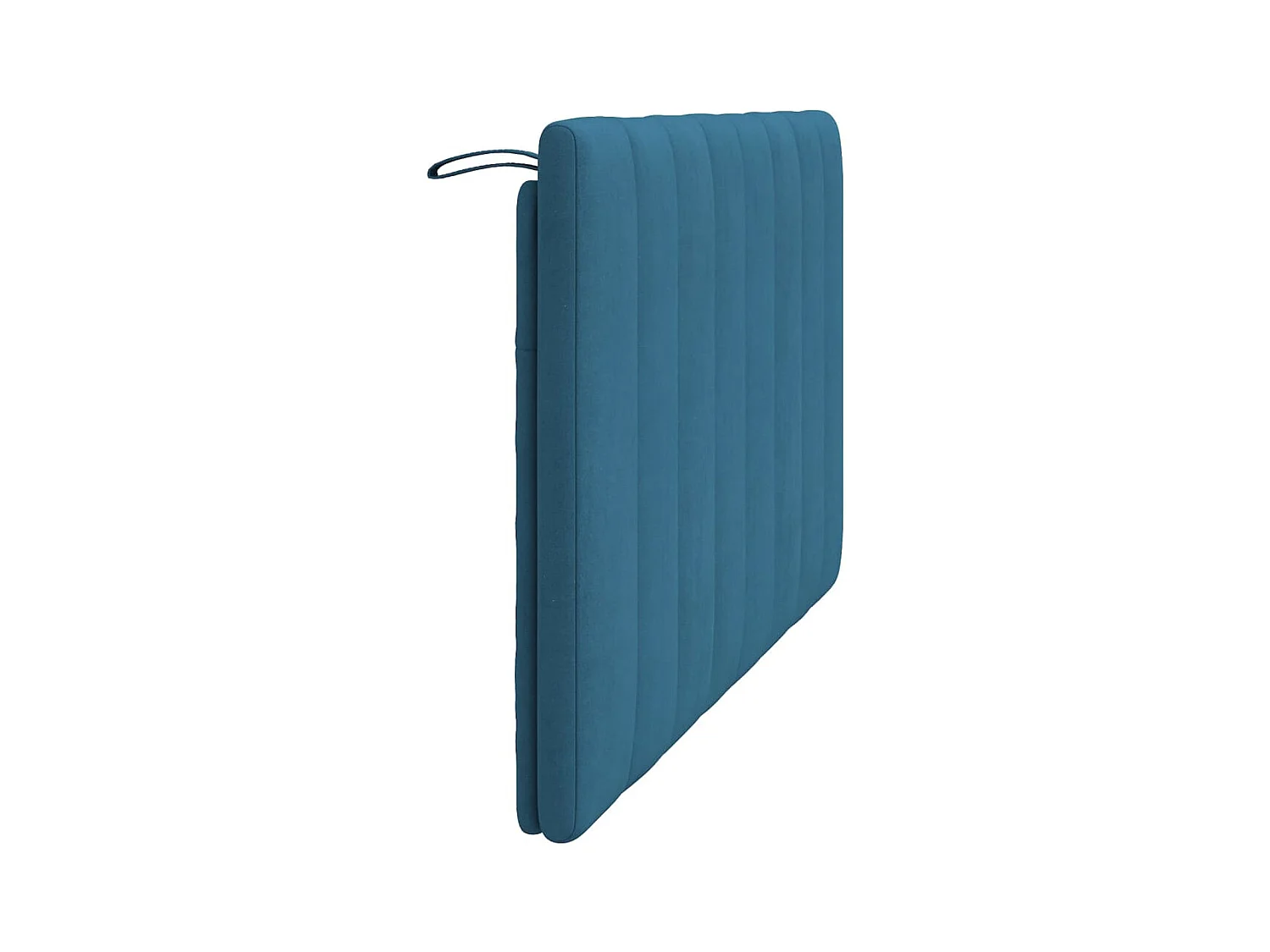 Tête de lit coussin bleu 140 cm velours