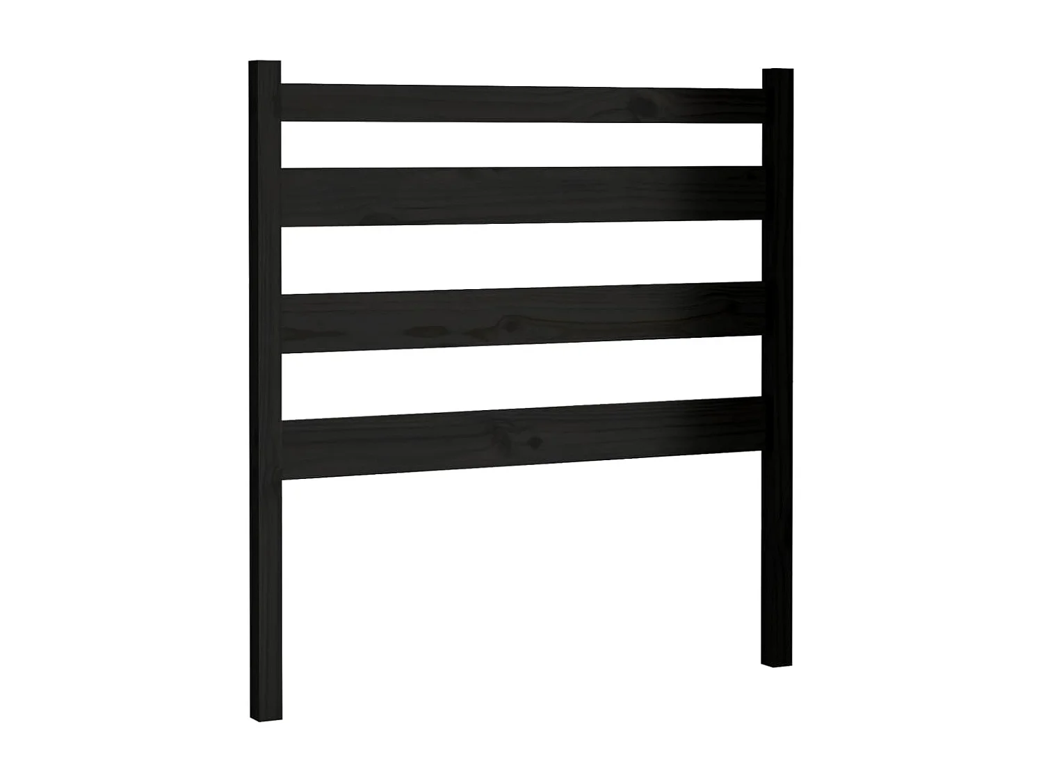 Cabeceira de cama 81x4x100 cm pinho maciço preto