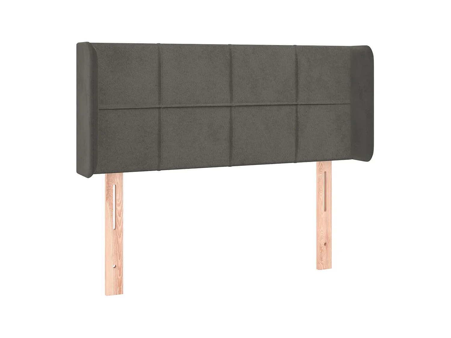 Tête de lit à LED Gris foncé 83x16x78/88 cm Velours