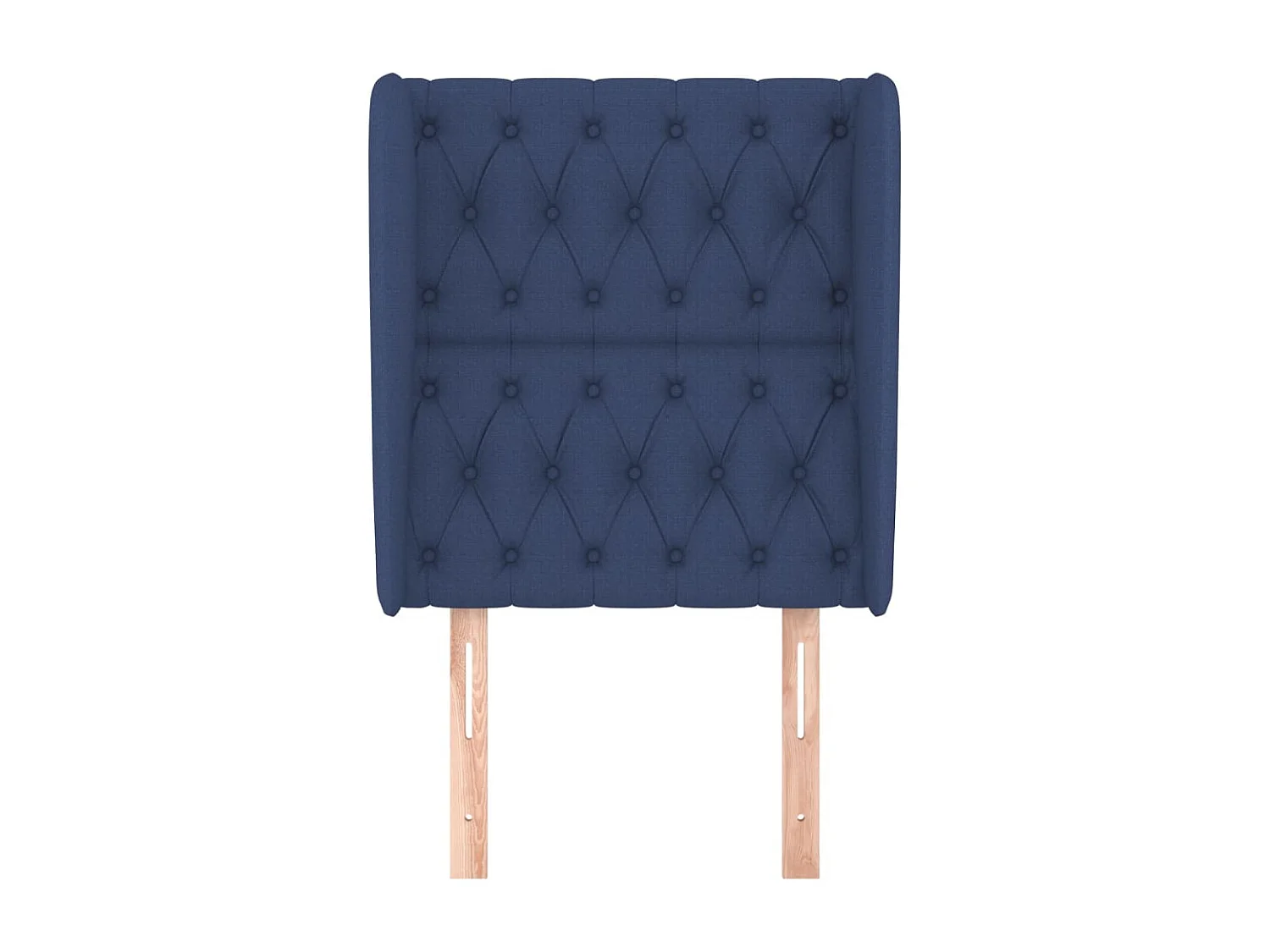 Tête de lit avec oreilles Bleu 83x23x118/128 cm Tissu