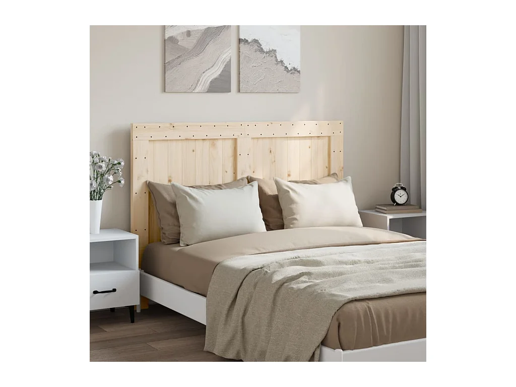Tête de lit 140x104 cm bois massif de pin