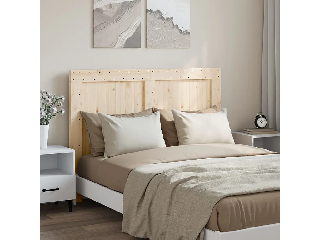 Tête de lit 140x104 cm bois massif de pin