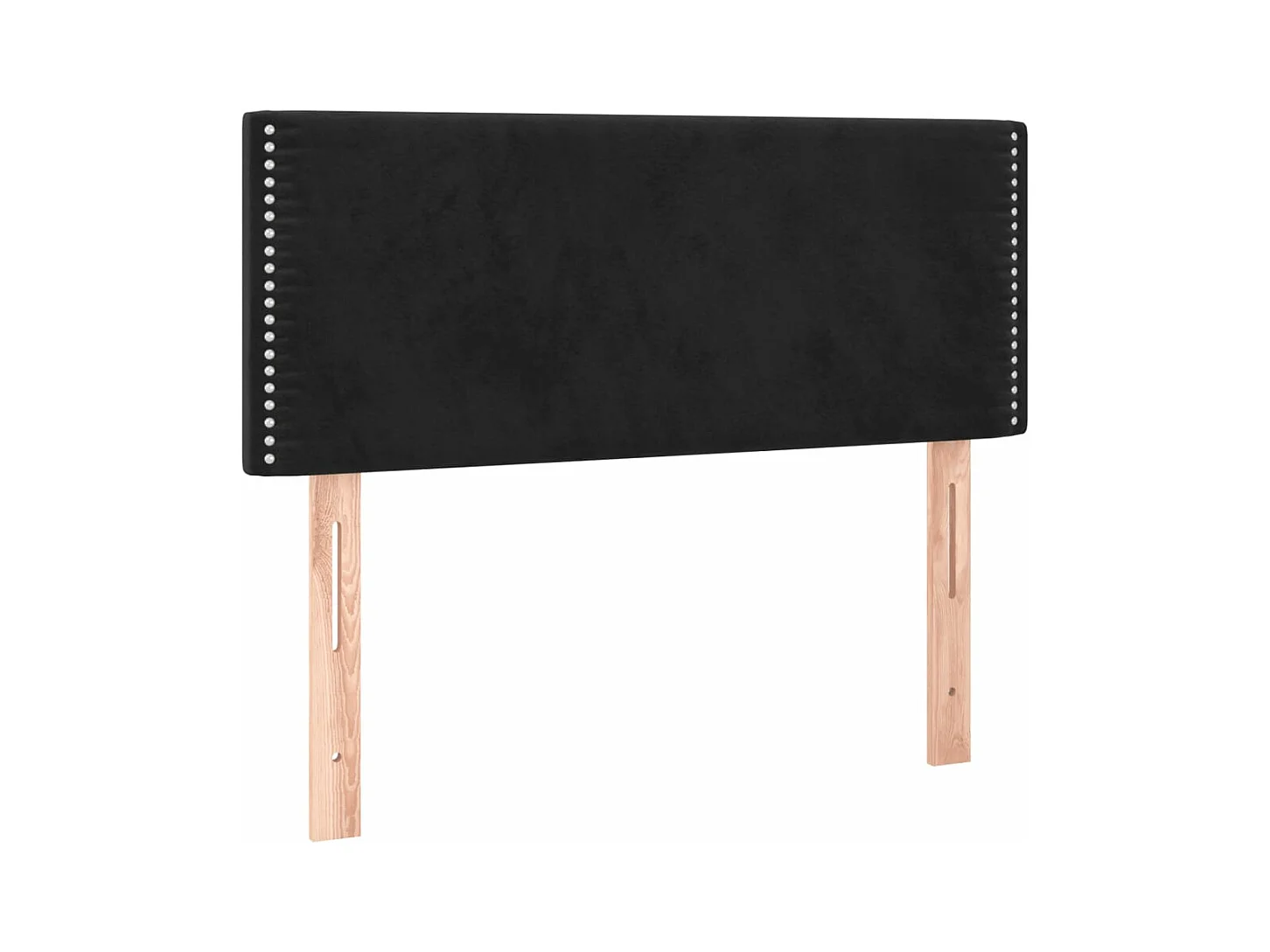 Tête de lit à LED Noir 90x5x78/88 cm Velours