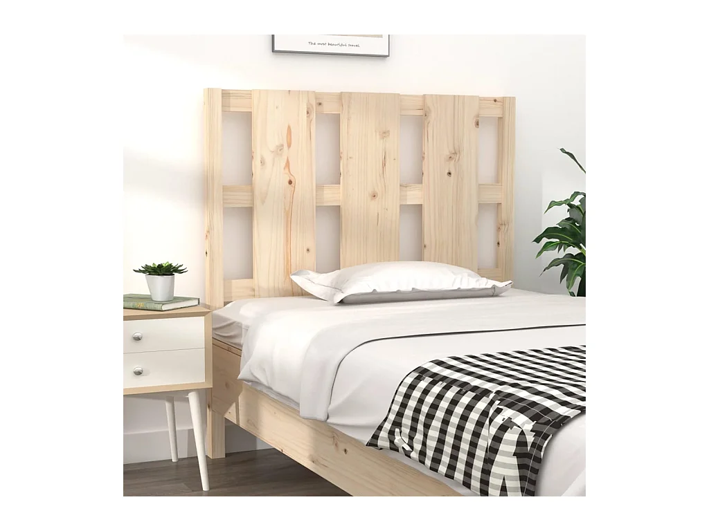 Tête de lit 95,5x4x100 cm Bois massif de pin
