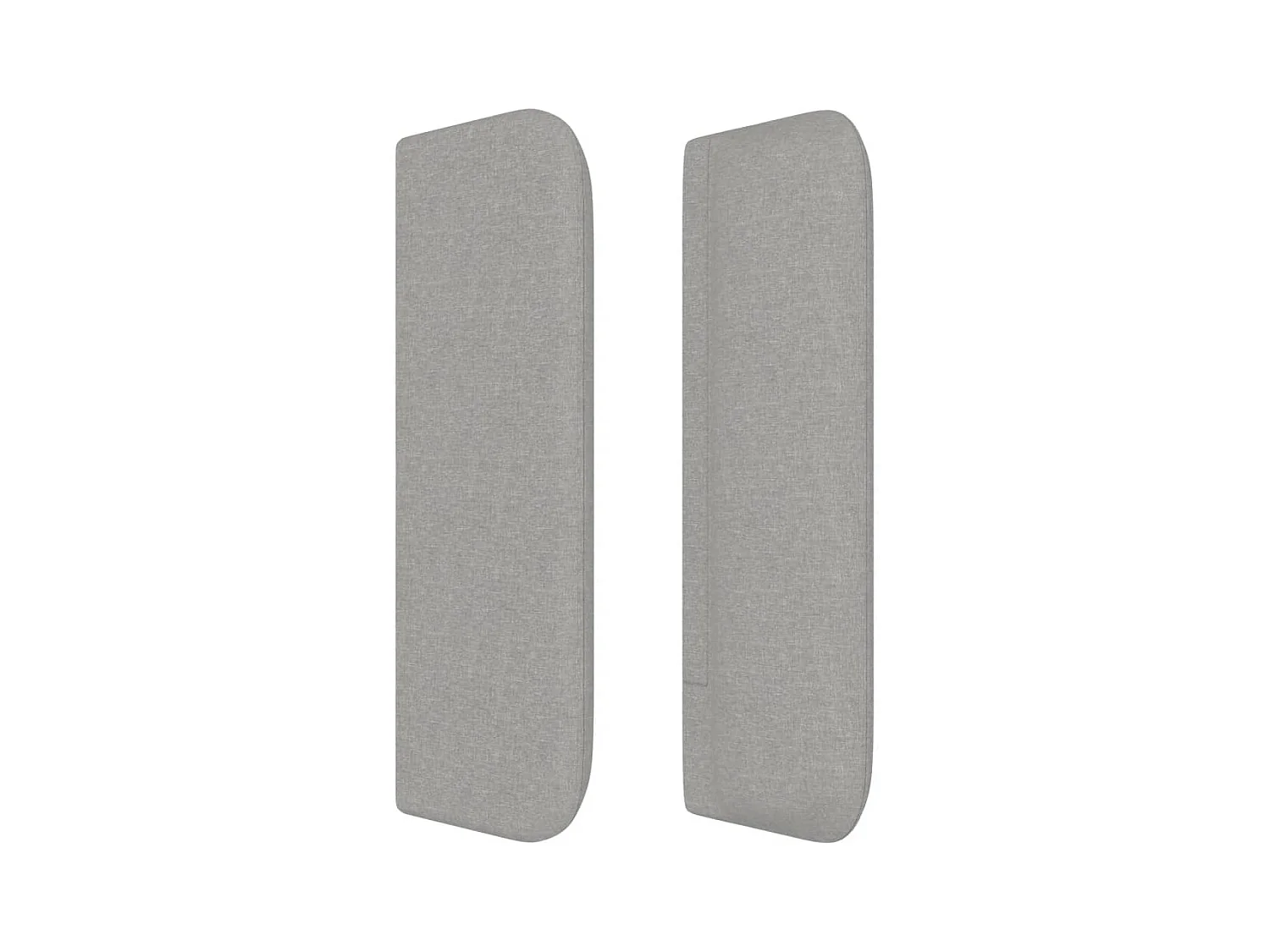 Cabecero de tela gris claro 83x16x78/88 cm