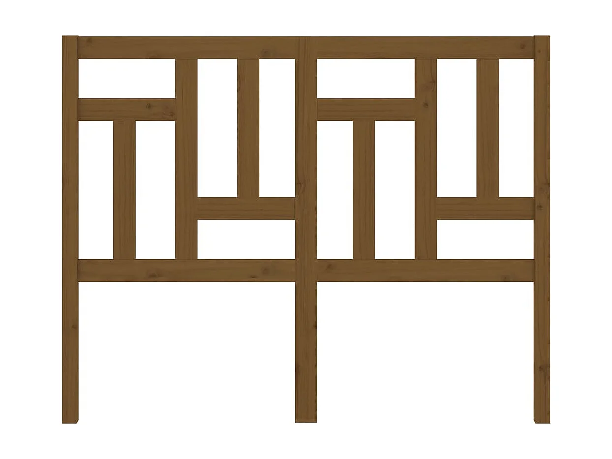 Tête de lit Marron miel 125,5x4x100 cm Bois massif de pin