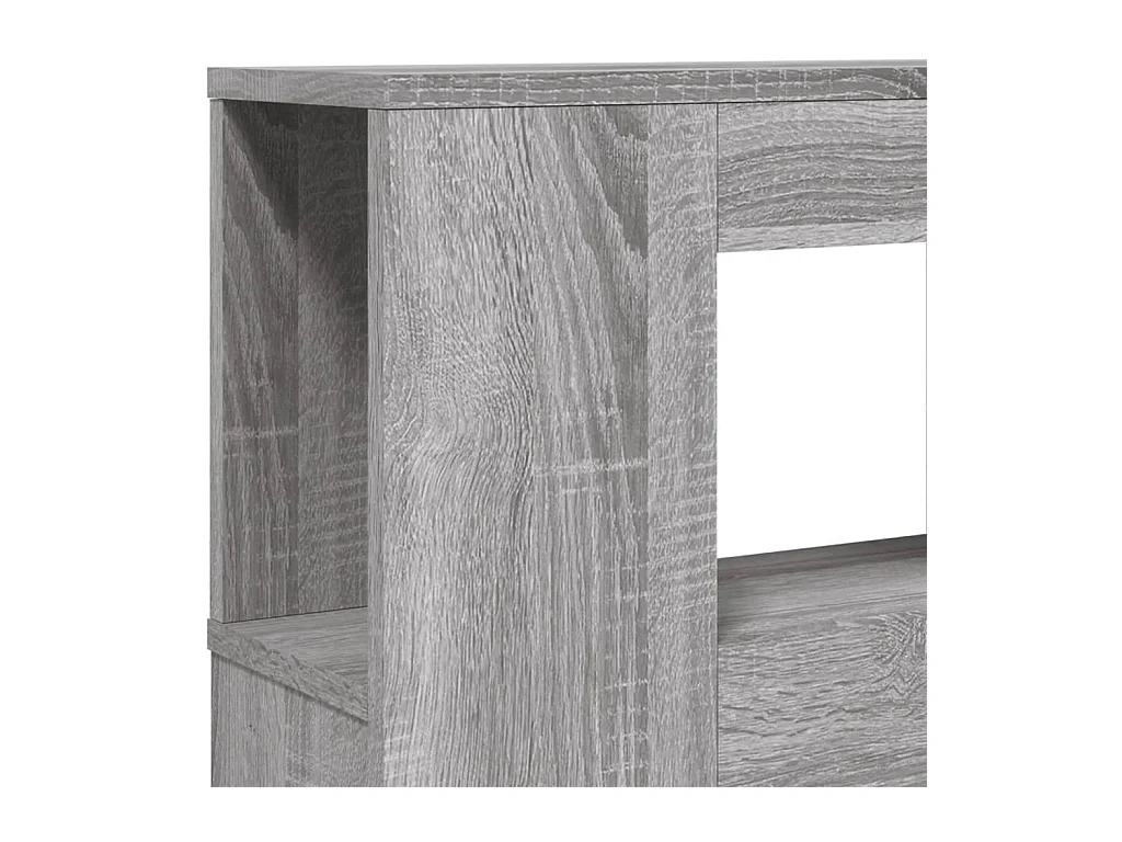 Tête de lit à LED sonoma gris 220x18,5x103,5 cm bois ingénierie