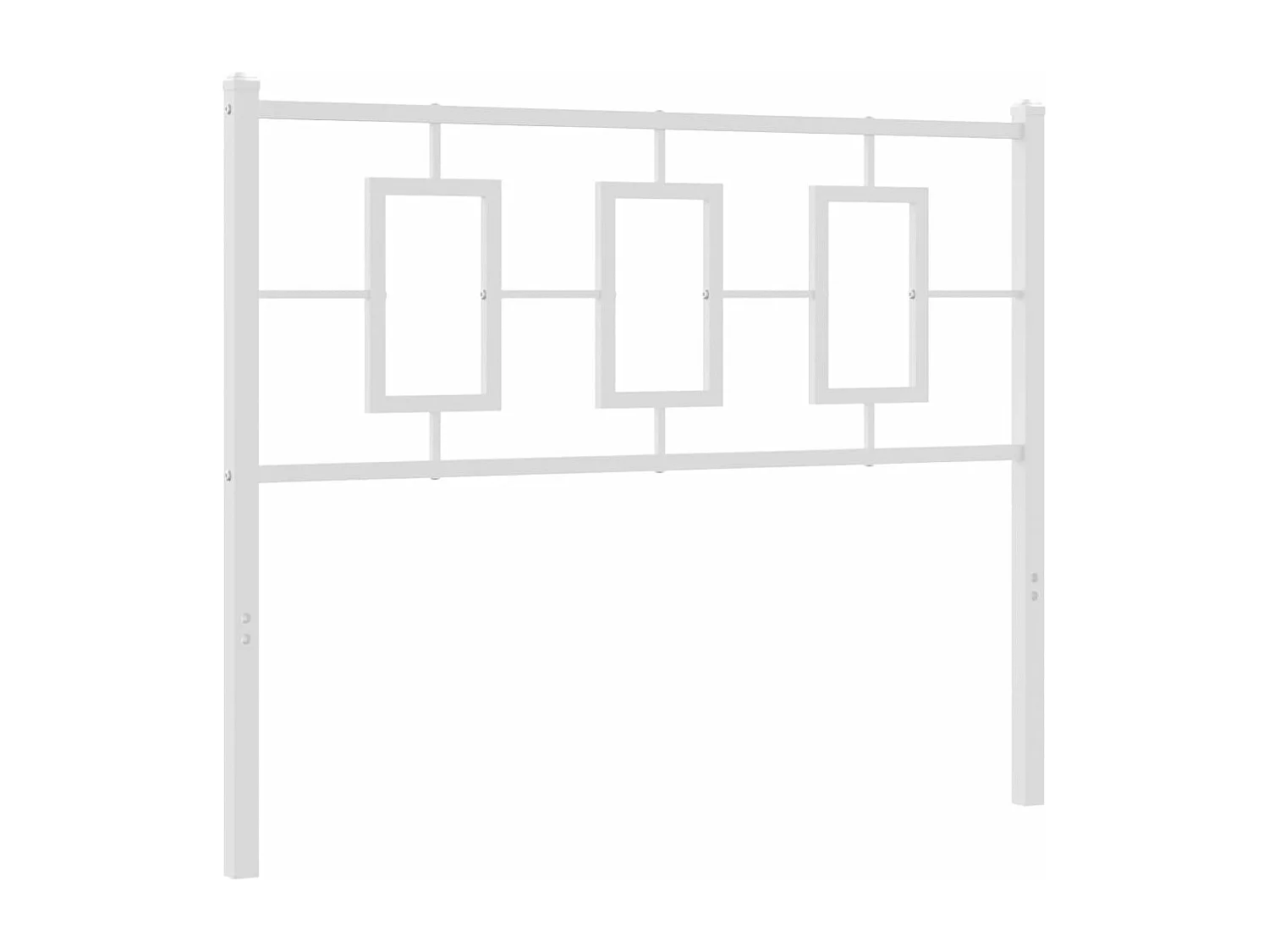 Cabeceira de cama 107 cm metal branco