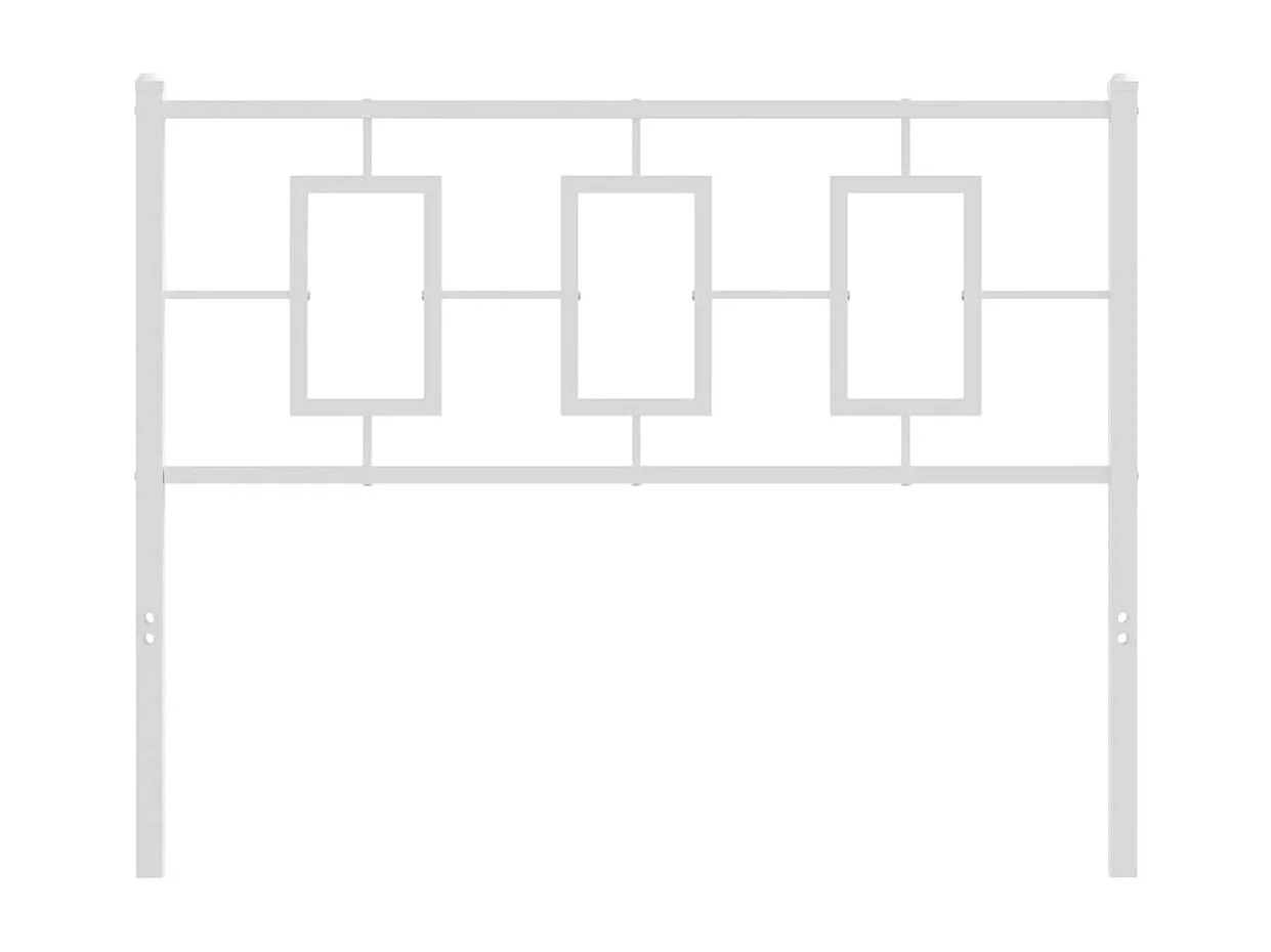 Tête de lit métal blanc 100 cm